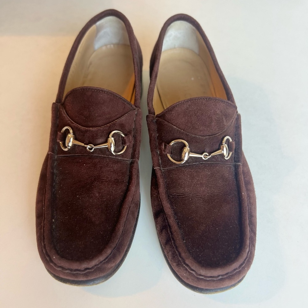 Gucci Suede Brown Loafers women’s size 7